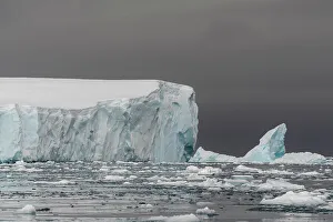 Polar Climate Prints: Icebergs in Curtiss Bay, Antarctica, Polar Regions