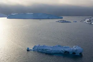 Icebergs in Ilulissat icefjord, UNESCO World Heritage Site, Greenland, Denmark, Polar