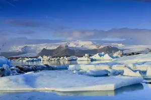 Jokulsarlon Prints: Icebergs in the Jokulsarlon glacial lake in Vatnajokull National Park in southeast Iceland