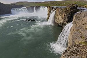 Flowing Gallery: One of Icelands most spectacular waterfalls, Godafoss (Waterfall of the Gods), outside Akureyri