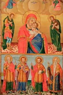 Icon in Saint Dimitrios Orthodox church, Thessaloniki, Macedonia, Greece, Europe
