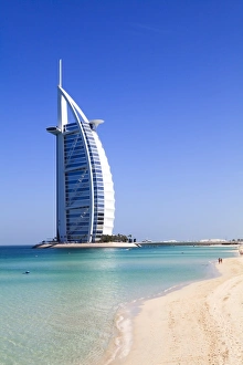 The iconic Burj Al Arab Hotel, Jumeirah, Dubai, United Arab Emirates, Middle East