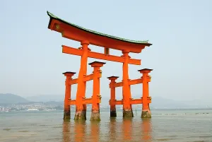 Shinto Prints: The iconic torii at the Itsukushima Shrine