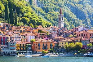 Typically Italian Gallery: The iconic village of Varenna on the shore of Lake Como, Lecco province, Lombardy