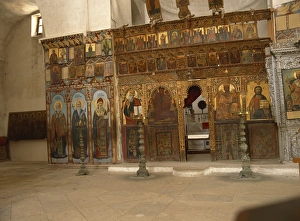 Monasteries Prints: The Iconostasis in the Orthodox Monastery at Manastir-Karpaz, Northern Cyprus