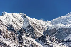 Awe Inspiring Prints: Icy beauty of glacial view and Langtang Lirung Peak in the Langtang Valley