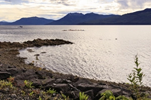 Kayaking Prints: Icy Strait Point, near Hoonah, shore and kayaks
