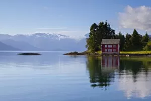 Images Dated 7th June 2009: An idyllic rural island in the Hardanger Fjord, Hordaland, Norway, Scandinavia, Europe