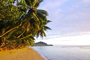 Idyllic sandy beach and clean water at Ile Sainte Marie, Madagascar, Indian Ocean, Africa