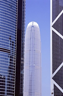 Repeat Prints: Two IFC Building in centre, Central, Hong Kong Island, Hong Kong, China, Asia