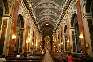 Iglesia Catedral, the main cathedral on 9 Julio square, Salta City, Argentina, South America