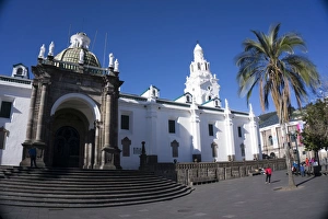 Steps And Staircase Prints: Iglesia de San Francisco, UNESCO World Heritage Site, Quito, Ecuador, South America