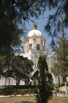 Guanajuato State Prints: Iglesia San Pedro, the main church at Mineral de Pozos (Pozos)