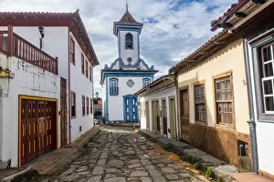 Bell Towers Prints: Igreja do Amparo, Diamantina, UNESCO World Heritage Site