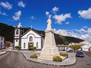 Azores Prints: Igreja Matriz de Sao Jorge, Mother Church, Velas, Sao Jorge Island, Azores, Portugal