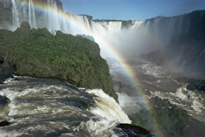 Brazil Prints: Iguacu Falls, 600m high, and 2470m long, on border of Brazil and Argentina