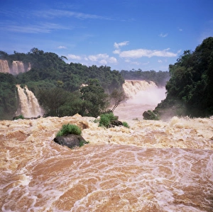 Brazil Prints: Iguacu Falls, Iguacu National Park, UNESCO World Heritage Site, Parana State