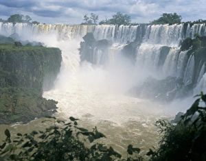 Brazil Prints: Iguacu (Iguazu) Falls, border of Brazil and Argentina, South America