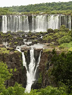 Iguazu Falls, Brazil, looking across to Argentinian falls, UNESCO World Heritage Site