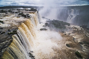 Iguazu Falls (Iguacu Falls) (Cataratas del Iguazu), UNESCO World Heritage Site, seen