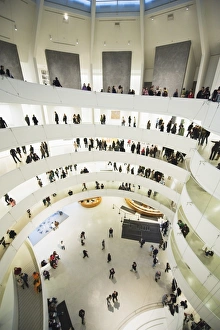 Iinterior of Solomon R Guggenheim Museum, 1959, designed by Frank Lloyd Wright