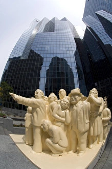Images Dated 4th July 2007: The Illuminated Crowd sculpture in downtown Montreal, Quebec, Canada, North America