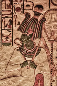 Pharaoh Prints: Image of God Osiris, Paintings and Relief