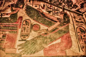 Illustration Prints: Image of Goddess Maat, Paintings and Relief