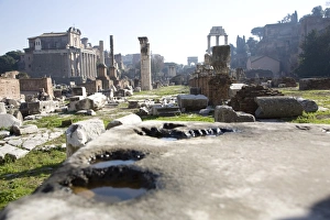 Imperial Forums Prints: The Imperial Forums, the sacred road, Rome, Lazio, Italy, Europe