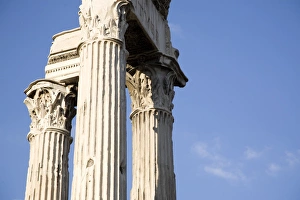 Temple Of Saturn Prints: The Imperial Forums, the Temple of Saturn, Rome, Lazio, Italy, Europe