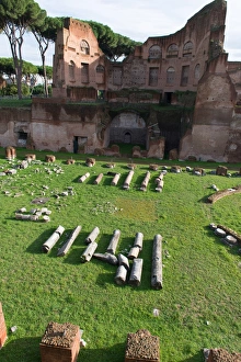 Imperial palace at Forum Romanum, Palatine Hill, Rome, Lazio, Italy, Europe