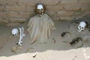 Nazca Prints: Inca cemetery near Nazca
