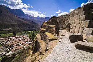 Inca Prints: Inca Ruins of Ollantaytambo, Sacred Valley of the Incas (Urubamba Valley), near Cusco