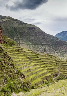 Terraced Collection: Inca Terraces, Pisac, Sacred Valley, Cusco Region, Peru, South America