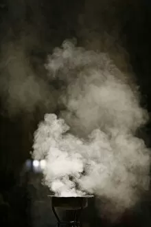 Images Dated 28th September 2009: Incense burning in Paris cathedral, Paris, France, Europe
