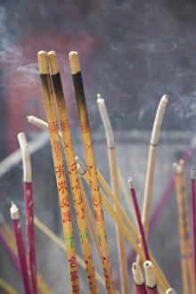 Small Group Of Objects Prints: Incense sticks, Lama Temple, Beijing, China, Asia