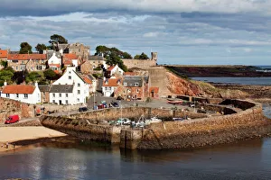 Scottish Prints: Incoming tide at Crail Harbour, Fife, Scotland, United Kingdom, Europe