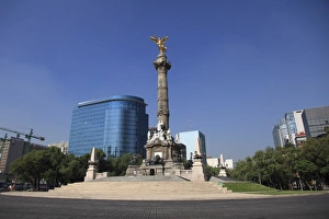 Paseo De La Reforma Prints: Independence Monument, Angel Statue, Paseo de la Reforma, Mexico City, Mexico