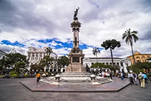 Historic Centre Prints: Independence Square, the Historic Centre of Quito Old Town