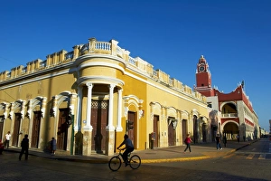 Bike Prints: Independence Square, Merida, Yucatan State, Mexico, North America