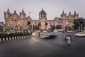 India, Mumbai, Maharashtra, Chhatrapati Shivaji Maharaj Terminus railway station (CSMT)