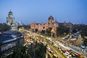 India, Mumbai, Maharashtra, Chhatrapati Shivaji Maharaj Terminus railway station (CSMT)