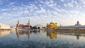 India, Punjab, Amritsar, - Golden Temple, The Harmandir Sahib, Amrit Sagar - lake