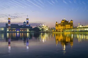India, Punjab, Amritsar, - Golden Temple, The Harmandir Sahib, Amrit Sagar - lake of Nectar