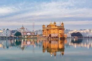 Typically Indian Gallery: India, Punjab, Amritsar, - Golden Temple, The Harmandir Sahib, Amrit Sagar - lake of Nectar