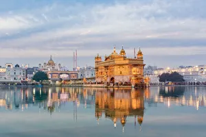Indian Culture Gallery: India, Punjab, Amritsar, - Golden Temple, The Harmandir Sahib, Amrit Sagar - lake of Nectar