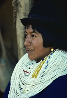Images Dated 27th November 2007: Indian with gold teeth, Colombia, South America
