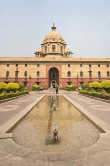 New Delhi Prints: Indian Government buildings, New Delhi, India, Asia