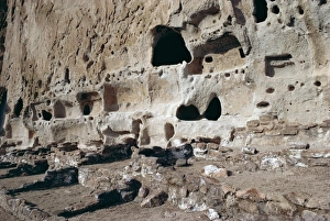 Pueblo Prints: Indian Long House ruin