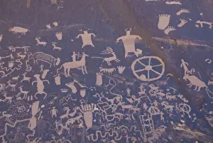 Rock Art Prints: Indian petroglyphs, Newspaper Rock State Historical Monument, near Monticello